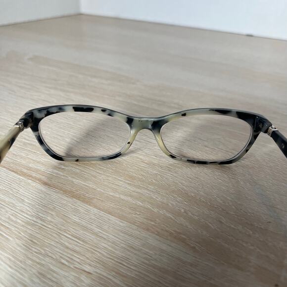 Prada VPR15P ROK-1O1 Eyeglasses Black Tortoise Cream PARTS ONLY 53-16-135 - Picture 5 of 10